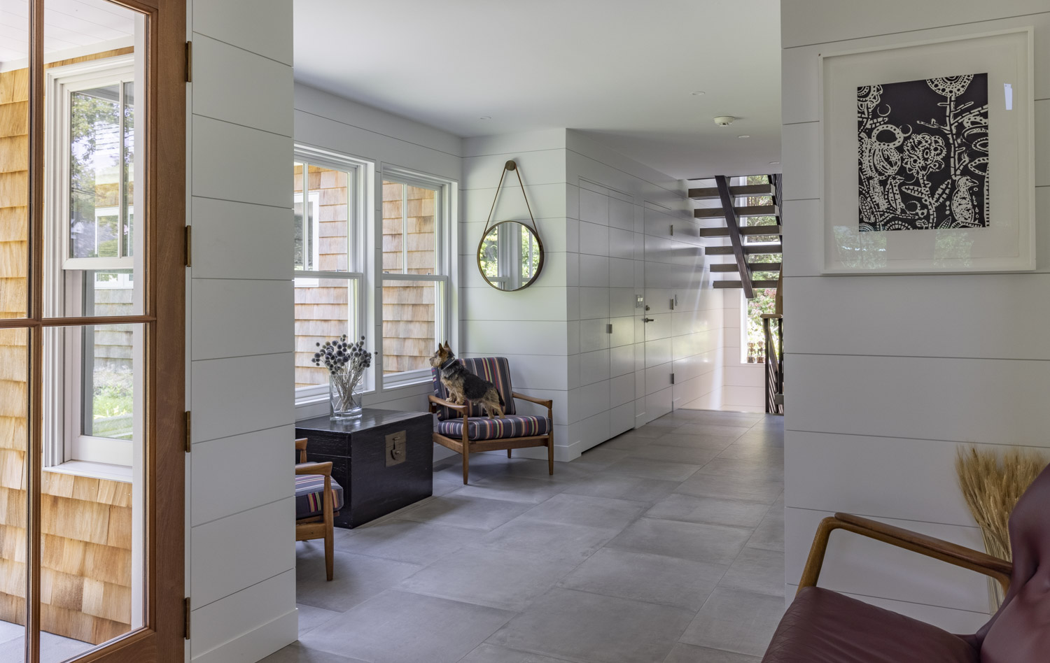 Photo of construction by Ronald Webb Builder.